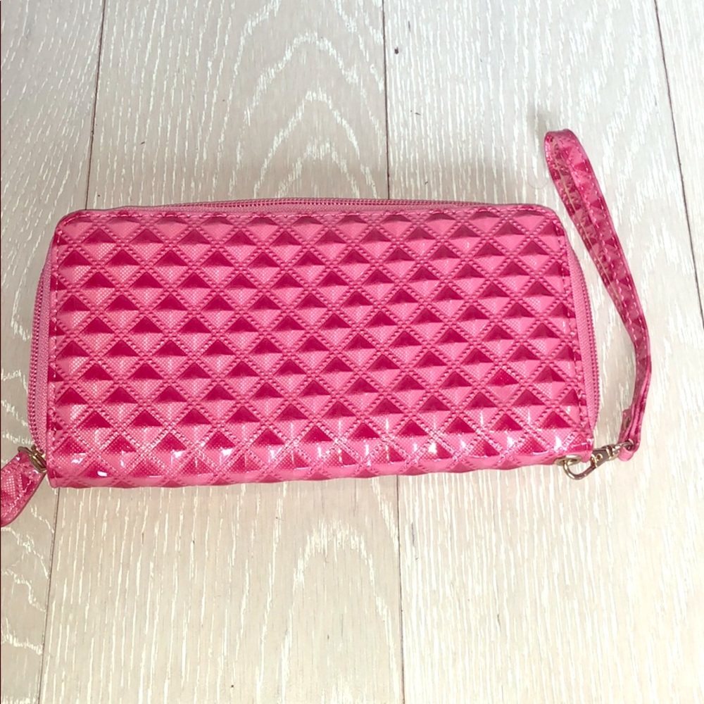Pink wallet/clutch